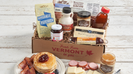 Vermont Breakfast, Breakfast, Cob-Smoked Bacon, Buttermilk Pancakes