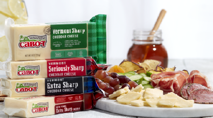 Cabot Cheese. Cabot  Seriously Sharp. Delivered Nationwide. Artisan Cheese. Extra Sharp Cheddar. Flavored Cheddar.