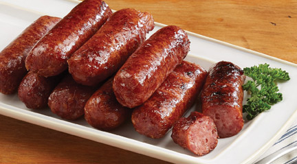 Maple Link Sausage, Breakfast Sausage, Maple Syrup 